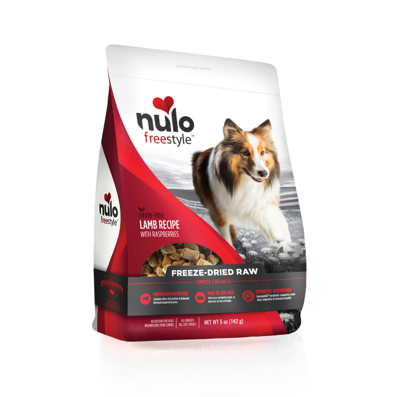 Nulo FreeStyle Dog Freeze-Dried Raw Grain-Free Lamb With Raspberries - 5oz
