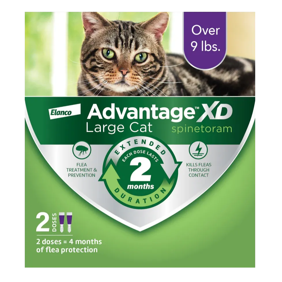 Advantage XD Topical Flea Protection for Large Cats, 2 Pk
