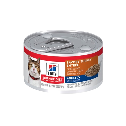 Hill's Science Diet Adult 7+ Savory Turkey Entree Canned Cat Food