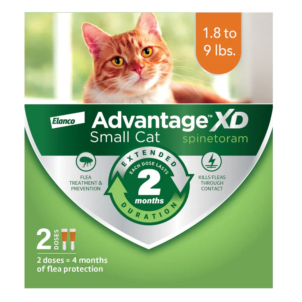 Advantage XD Topical Flea Protection for Small Cats, 2 Pk