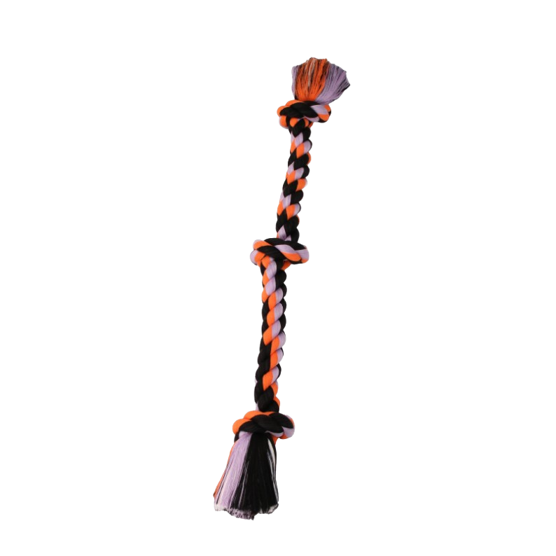 Mammoth Pet Lg 25-in Cotton-Poly Color 3 Knot Rope Tug Dog Toy