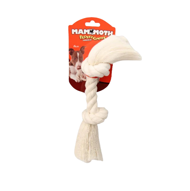 Mammoth Pet Medium 12-in 100% Cotton White Rope Bone Dog Toy