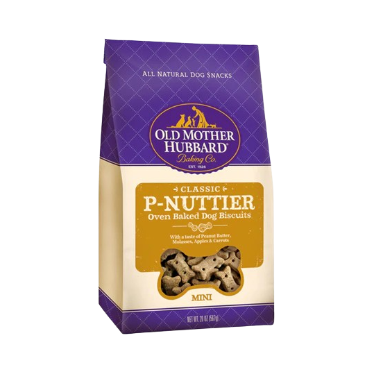 Old Mother Hubbard Crunchy Classic Natural P-Nuttier Mini Biscuits Dog Treats