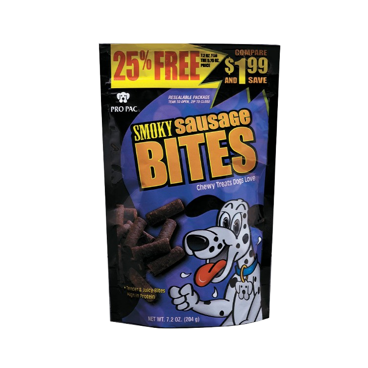 Pro Pac Smoky Sausage Bites Moist Dog Treats