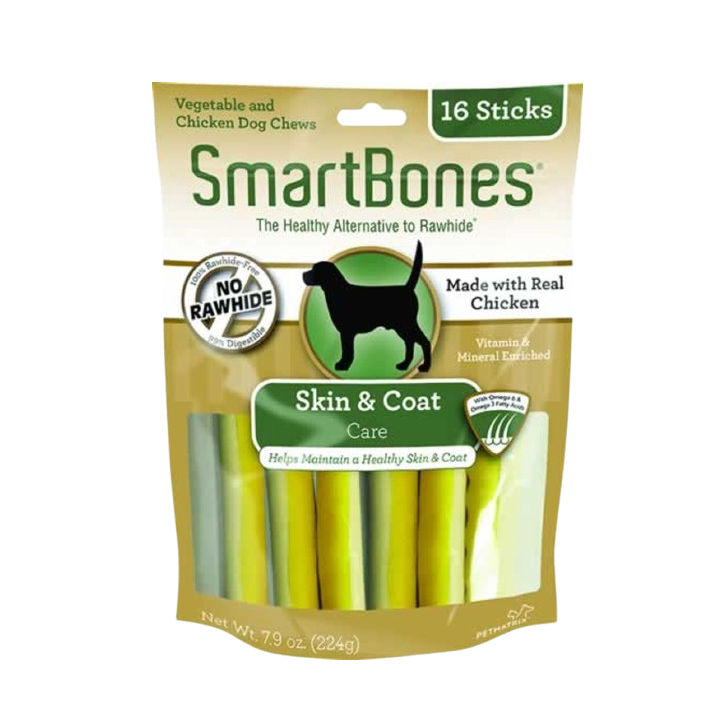 SmartBones Skin & Coat Care Chicken Chews Dog Treats