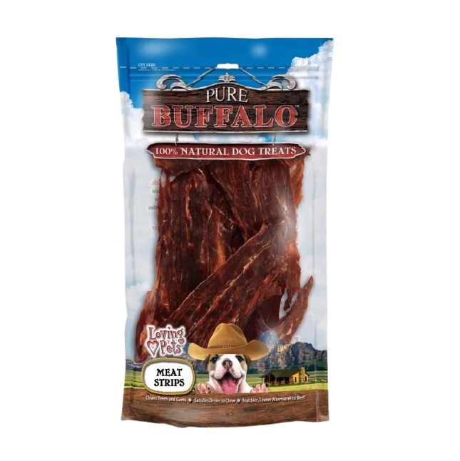 Pure Buffalo Meat Strips Dog Treats