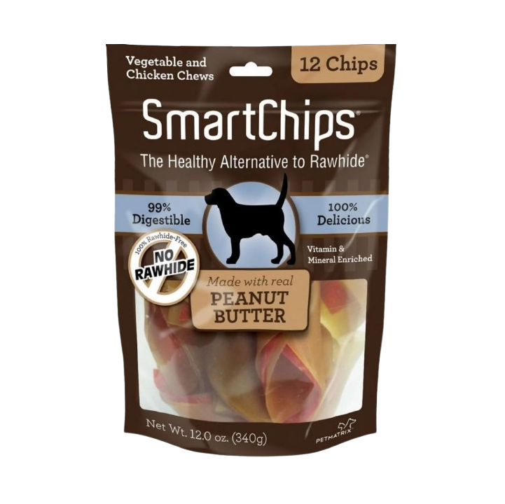 SmartBones SmartChips Peanut Butter Chews Dog Treats