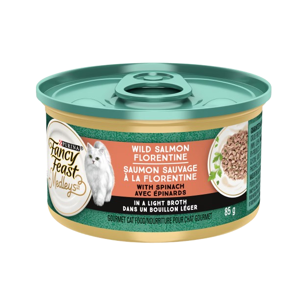 Fancy Feast Elegant Medleys Salmon Florentine Canned Cat Food