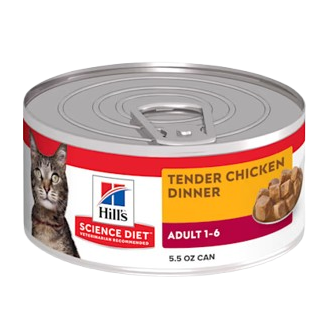Hill's Science Diet Adult Tender Chicken Dinner Canned Cat Food