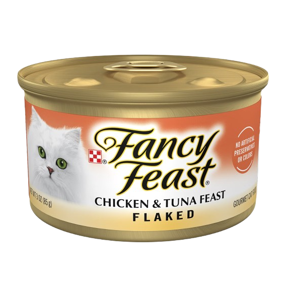 Fancy Feast Flaked Chicken and Tuna Canned Cat Food