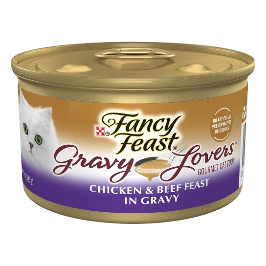 Fancy Feast Gravy Lovers Chicken & Beef Feast In Gravy Canned Cat Food