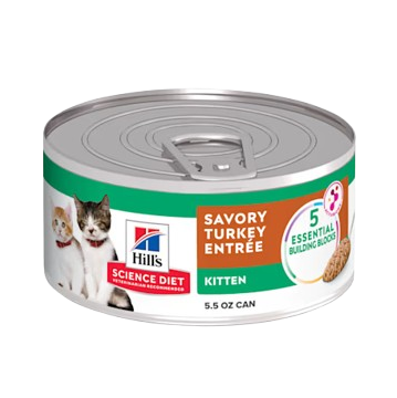 Hill's Science Diet Savory Turkey Entree Canned Kitten Food