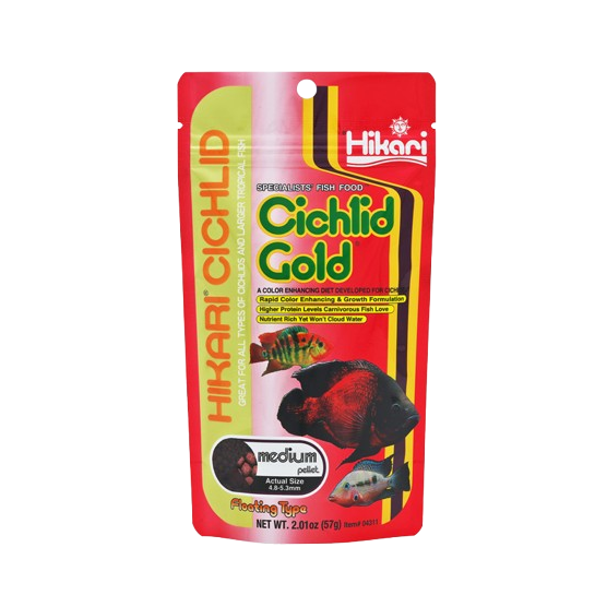 Hikari Cichlid Gold Medium Pellet For A Wide Varity Of Cichlids