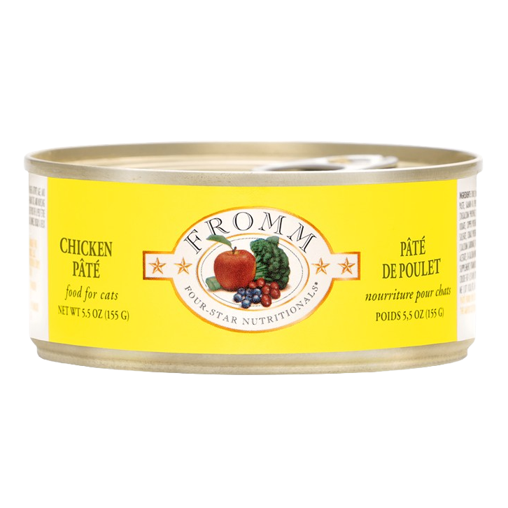 Fromm Four Star Grain Free Chicken Pate Canned Cat Food - 5.5 oz, case of 12