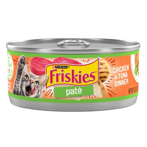 Friskies Pate Chicken And Tuna Dinner In Sauce Canned Cat Food - 5.5 oz, case of 24