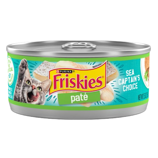 Friskies Pate Sea Captains Choice Canned Cat Food - 5.5 oz, case of 24