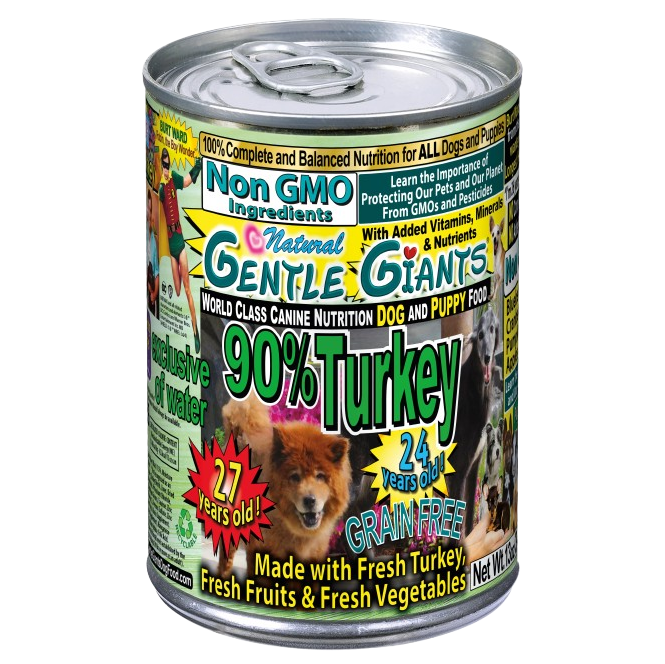 Gentle Giants Natural Non-GMO Turkey Dog & Puppy Can Food