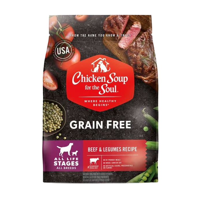 Chicken Soup For The Soul Grain Free Beef and Legumes Recipe Dry Dog Food