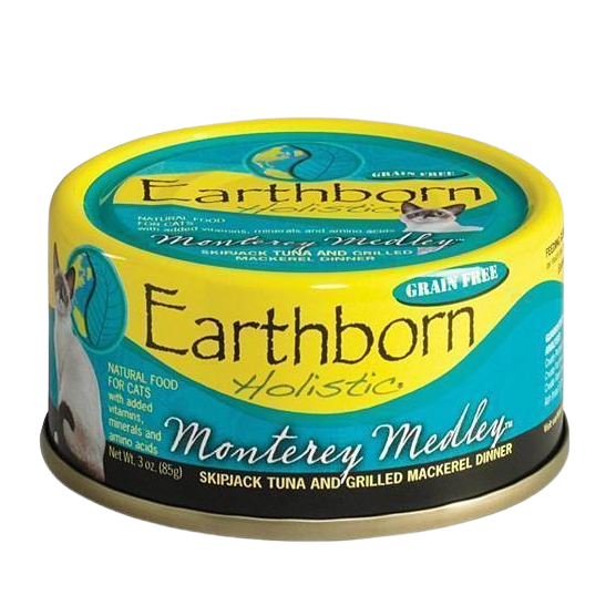 Earthborn Holistic Monterey Medley Grain Free Canned Cat Food - 5.5 oz, case of 24