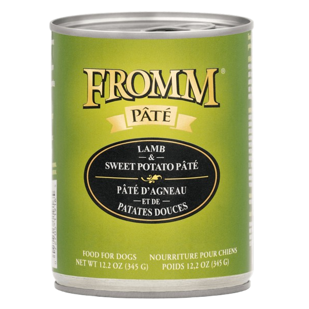 Fromm Grain Free Lamb & Sweet Potato Pate Canned Dog Food - 12.2 oz, case of 12