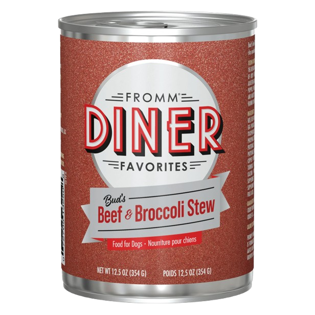 Fromm Diner Favorites Bud's Beef & Broccoli Stew Canned Dog Food - 12.5 oz, case of 12