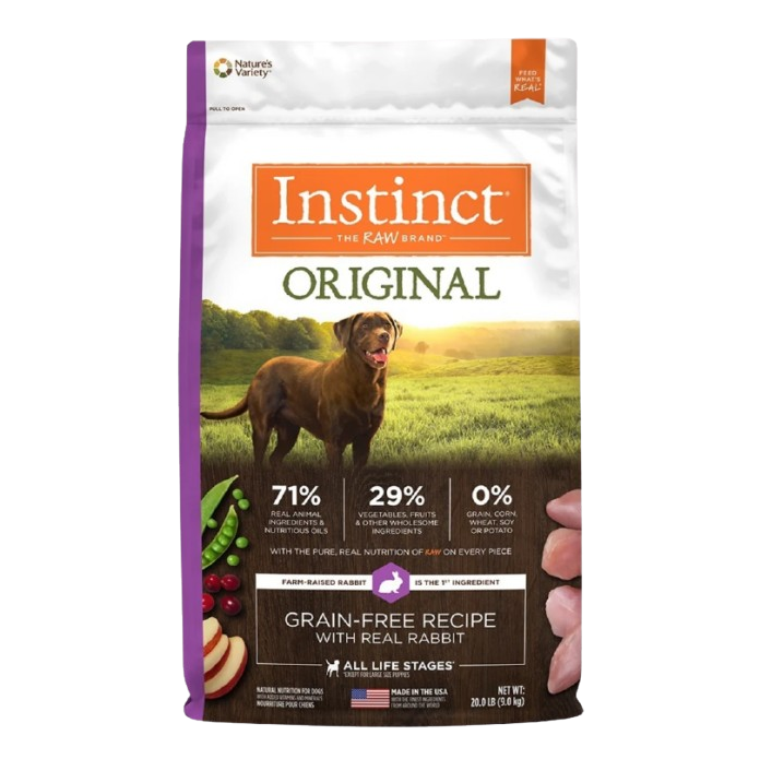 Instinct Original Grain Free Recipe with Real Rabbit Natural Dry Dog Food
