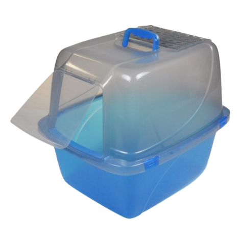 Van Ness Translucent Enclosed Cat Litter Pan