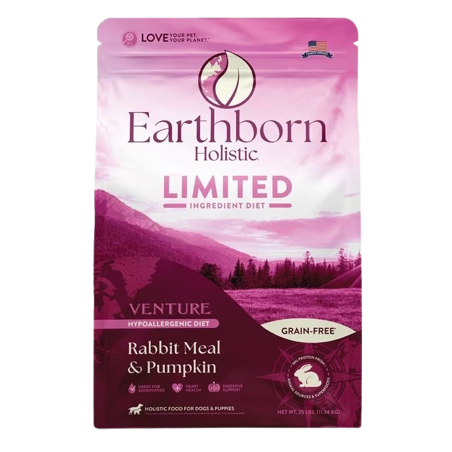 Earthborn Holistic Venture Grain Free Rabbit Meal and Pumpkin Dry Dog Food
