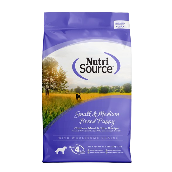 NutriSource Small & Medium Breed Puppy Chicken & Rice Dry Dog Food