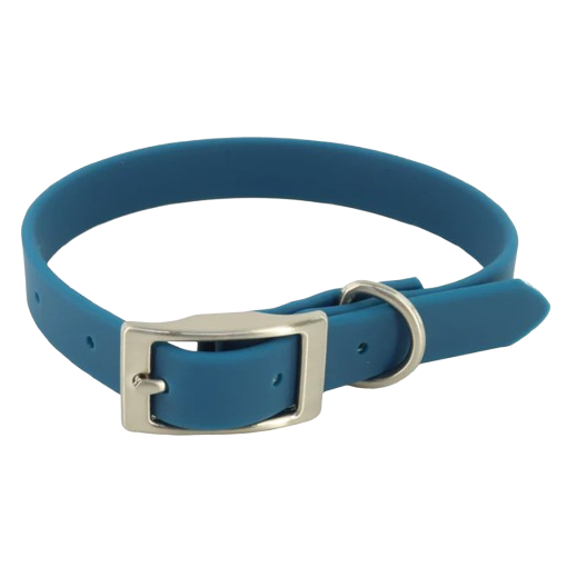 MuttNation Fueled by Miranda Lambert Waterproof Dog Collar Denim 1 X 19-24