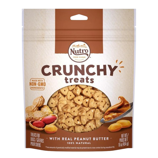 Nutro Crunchy Treats with Real Peanut Butter Dog Treats