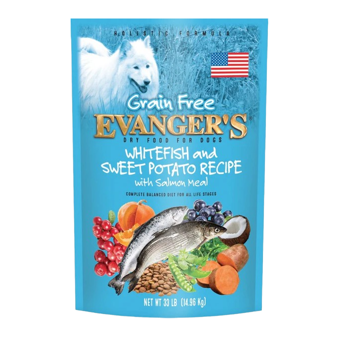 Evangers Grain Free Super Premium Whitefish and Sweet Potato Dry Dog Food - 16.5 lb