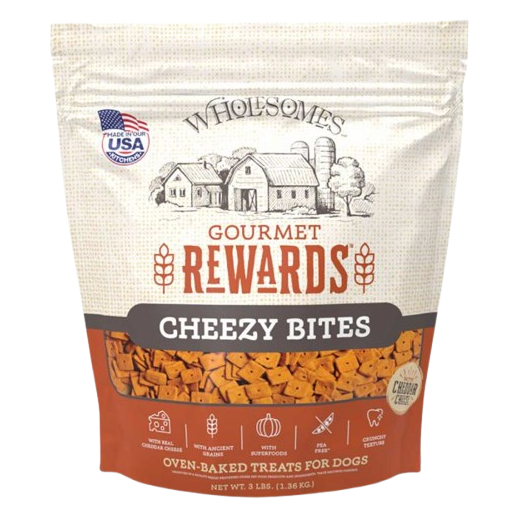 Wholesomes Gourmet Rewards Cheezy Bites Biscuit Dog Treats