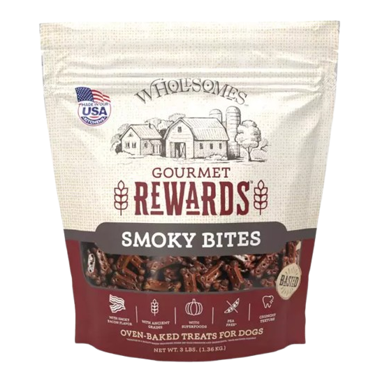 Wholesomes Gourmet Rewards Smoky Bites Biscuit Dog Treats