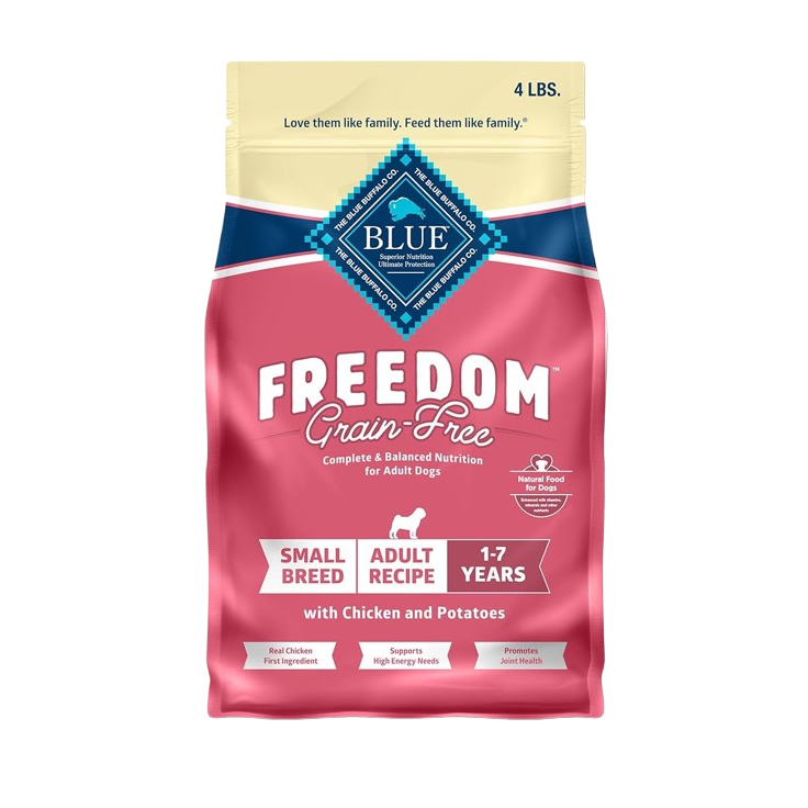 Blue Buffalo Freedom Grain Free Chicken Recipe Small Breed Adult Dry Dog Food 4lb