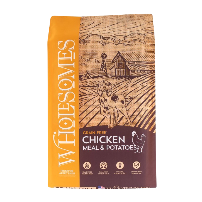 Wholesomes Chicken Meal & Potatoes Grain-Free Dry Dog Food 35 lb