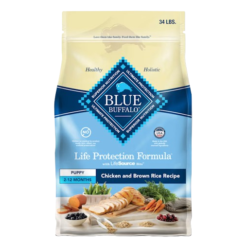 Blue Buffalo Life Protection Natural Chicken & Brown Rice Recipe Puppy Dry Dog Food - 30 lb