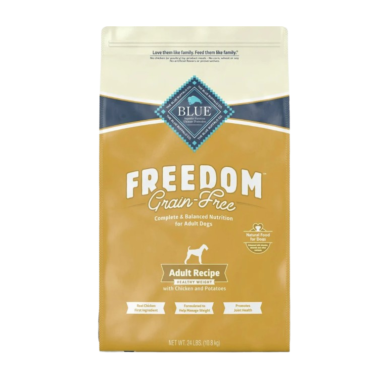 Blue Buffalo Freedom Adult Healthy Weight Chicken Recipe Dry Dog Food - 24 lb