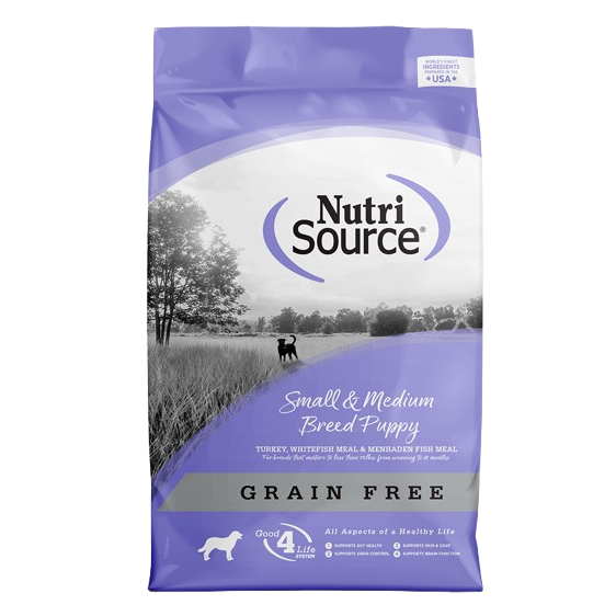NutriSource Grain Free Small & Medium Breed Puppy Recipe Dry Dog Food