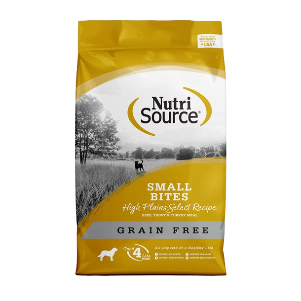 NutriSource Grain Free High Plains Select Small Bites Dry Dog Food