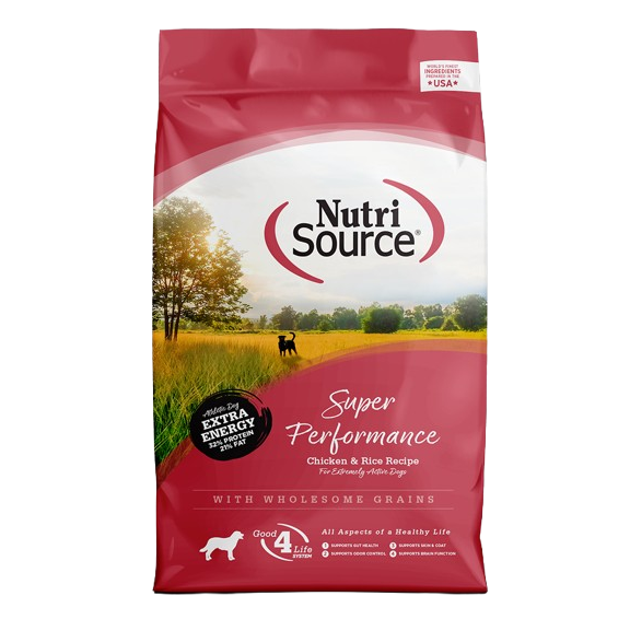 NutriSource Super Performance Chicken & Rice Dry Dog Food - 40 lb