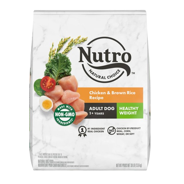 Nutro Wholesome Essentials Healthy Weight Adult Farm-Raised Chicken, Lentils & Sweet Potato Dry Dog Food - 30 lb