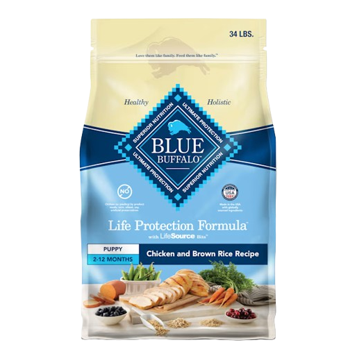 Blue Buffalo Life Protection Natural Chicken & Brown Rice Recipe Large Breed Puppy Dry Dog Food - 30 lb