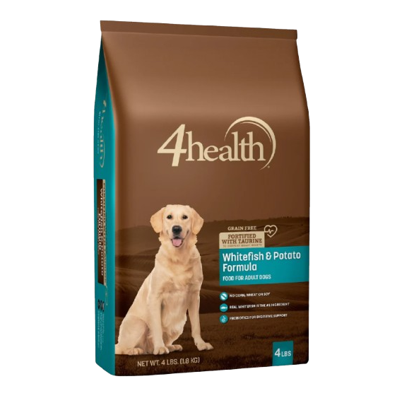 4health Grain Free Whitefish & Potato Formula Dry Dog Food - 4 lb