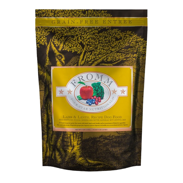Fromm Four Star Grain Free Lamb & Lentil Dry Dog Food - 4 lb
