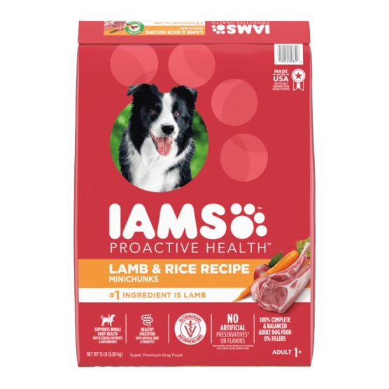 Iams ProActive Health Adult Lamb Meal and Rice Formula Dry Dog Food - 30 lb