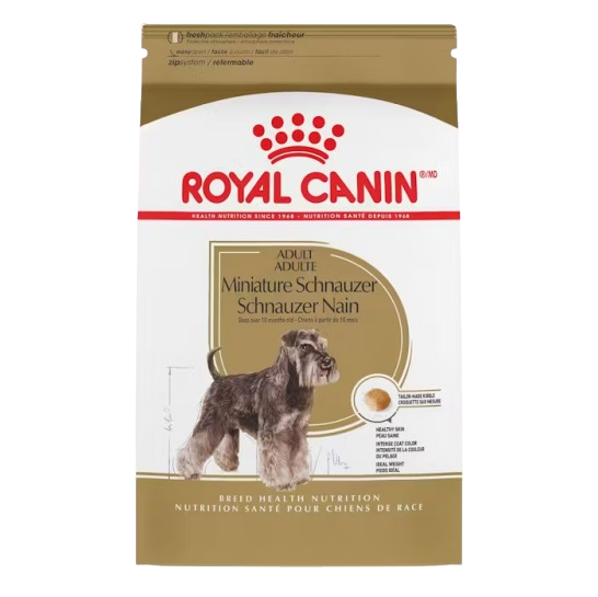 Royal Canin Breed Health Nutrition Miniature Schnauzer Adult Dry Dog Food - 10 lb