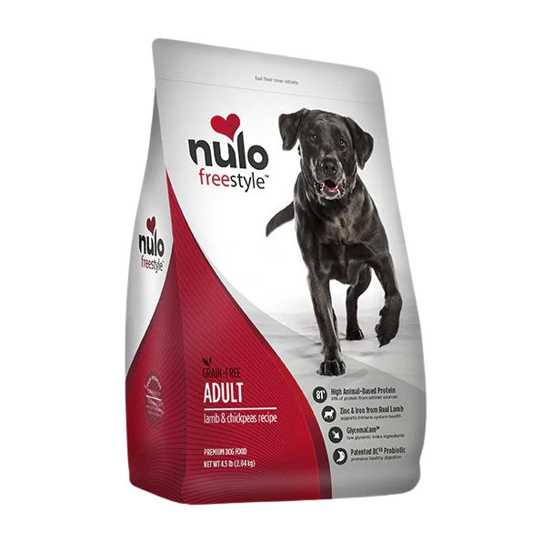 Nulo FreeStyle Grain Free Lamb and Chickpeas Recipe Dry Dog Food - 11 lb