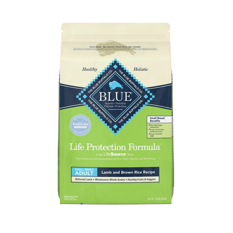 Blue Buffalo Life Protection Natural Lamb & Brown Rice Recipe Small Breed Adult Dry Dog Food - 15 lb
