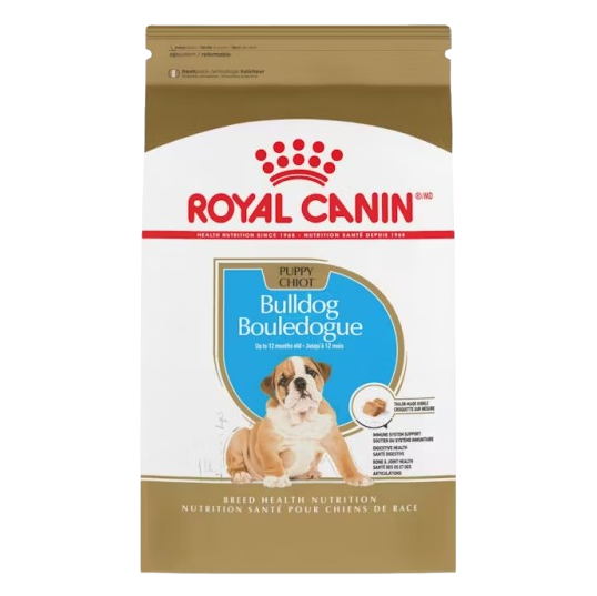 Royal Canin Breed Health Nutrition Bulldog Puppy Dry Dog Food - 30 lb